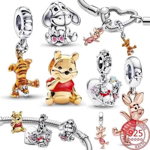Lilo Stitch Series Charms Silver 925 Original Fit Bracelet S