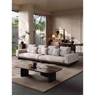 宋氏美学新中式黑胡桃实木沙发客厅直排沙发大小住宅家具