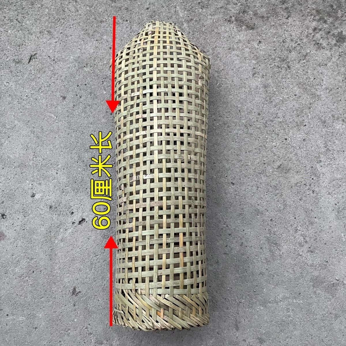 塘鲺笼乌龟笼传统手工竹制品传统鱼笼户外圆形大号圆筒编织老式