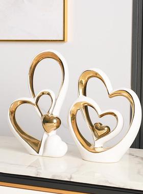 2025新款玄关摆件现代简约轻奢摆件客厅玄关酒柜装饰电视柜高级感