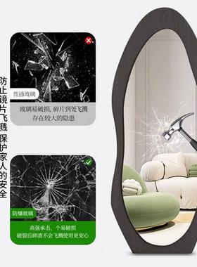 身全高清镜用家落地卧室网红异形壁TPI挂架简支约穿衣镜