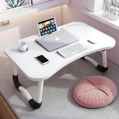 Foldable notebook student dormitory study table bed desk