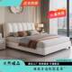 轻奢皮床现代小户5型泡芙床双1.实人木床2米主卧SIG软包储双人物