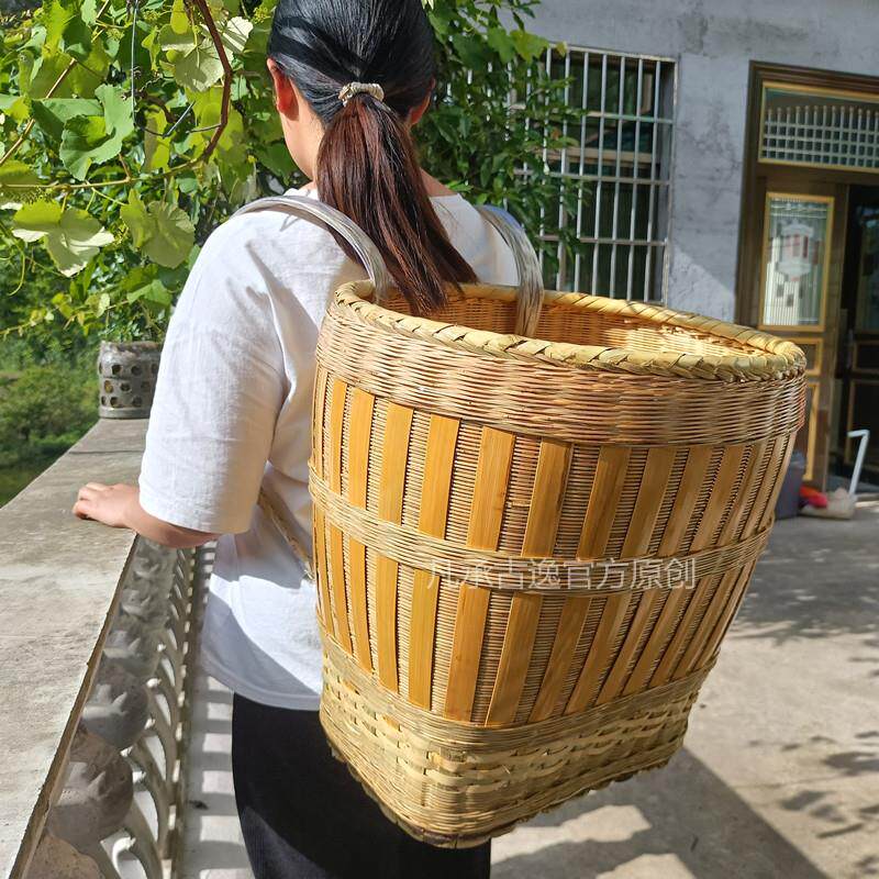 贵州家用纯手工竹篮竹编移动菜篮储物篮精美特惠竹制品