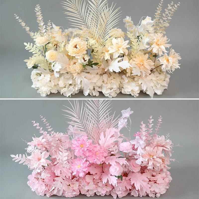 婚庆婚地排婚花地排花结装场饰订花排仿真花婚礼假花路引花艺摆设