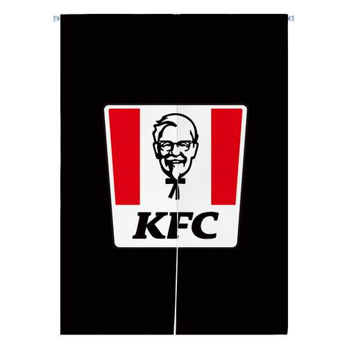 定制汉堡店炸鸡店肯德基厨房门帘饭店饭厅K咖啡挂帘披萨布艺帘子