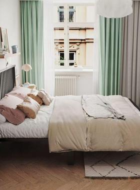 欧式铁艺床米简约现代双人床铁床舍.5米单人铁架床1.dfg81178加1