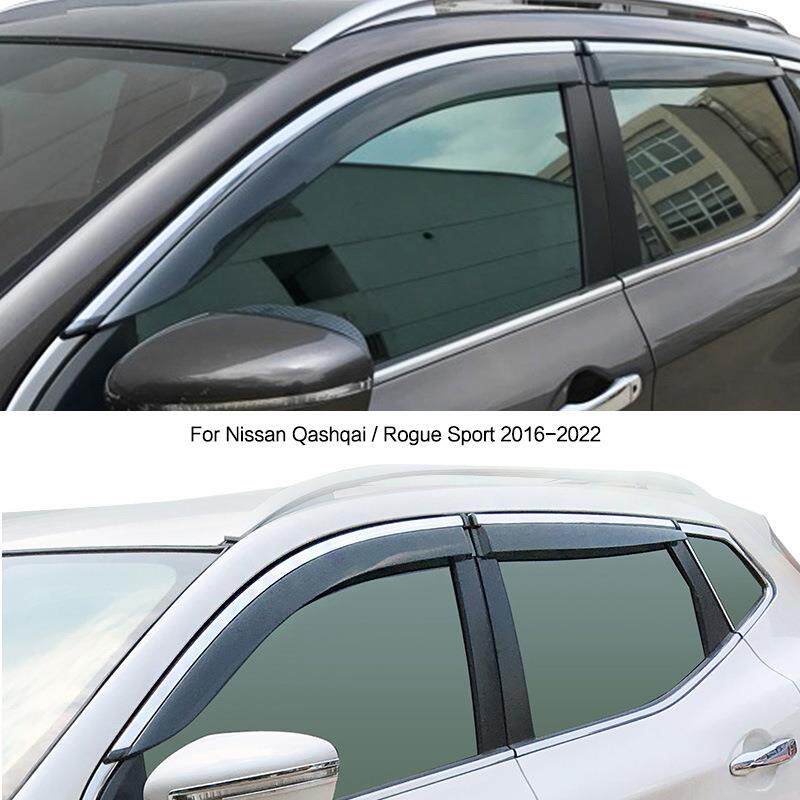 专用于16-22款逍客晴雨挡Nissan Qashqai Rogue Sport车窗雨眉条