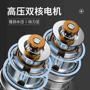 新款 抽水泵家用澆菜小型鋰電池高壓雙泵全自動農用灌溉神器 充電式