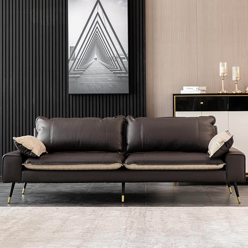 意式轻奢沙发小户型科技布皮艺简约现代客厅接待办公室双三人沙发