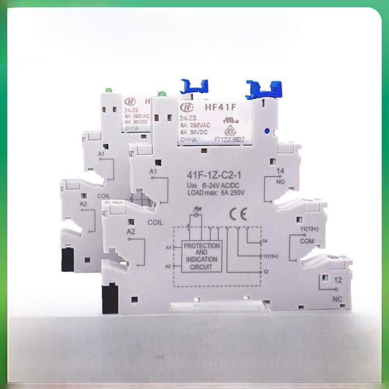 Hf41F-024-Zs 41F-1Z-C2-1宏超薄继电器模块模块Dc24V 12V薄型