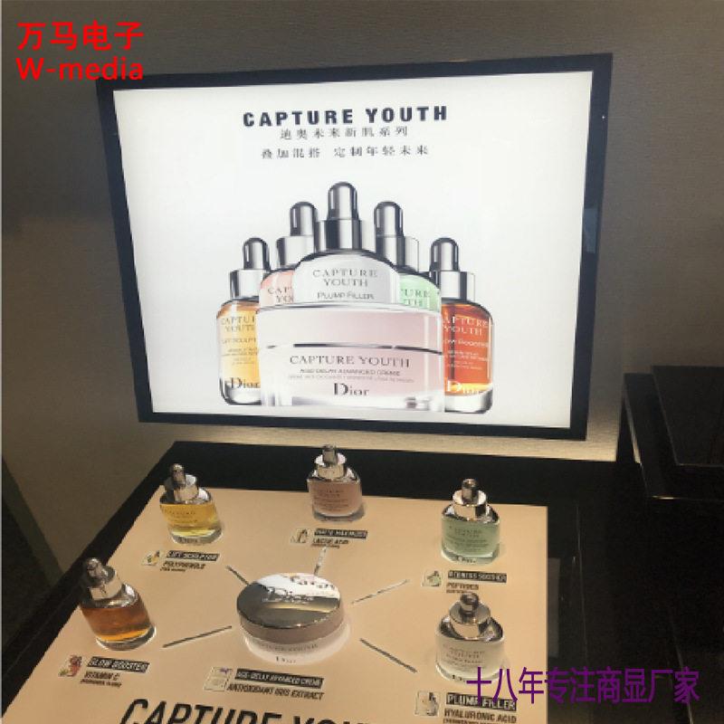 新款正方形屏广告机清液晶钟表标牌19寸35cm方形电子相框现货