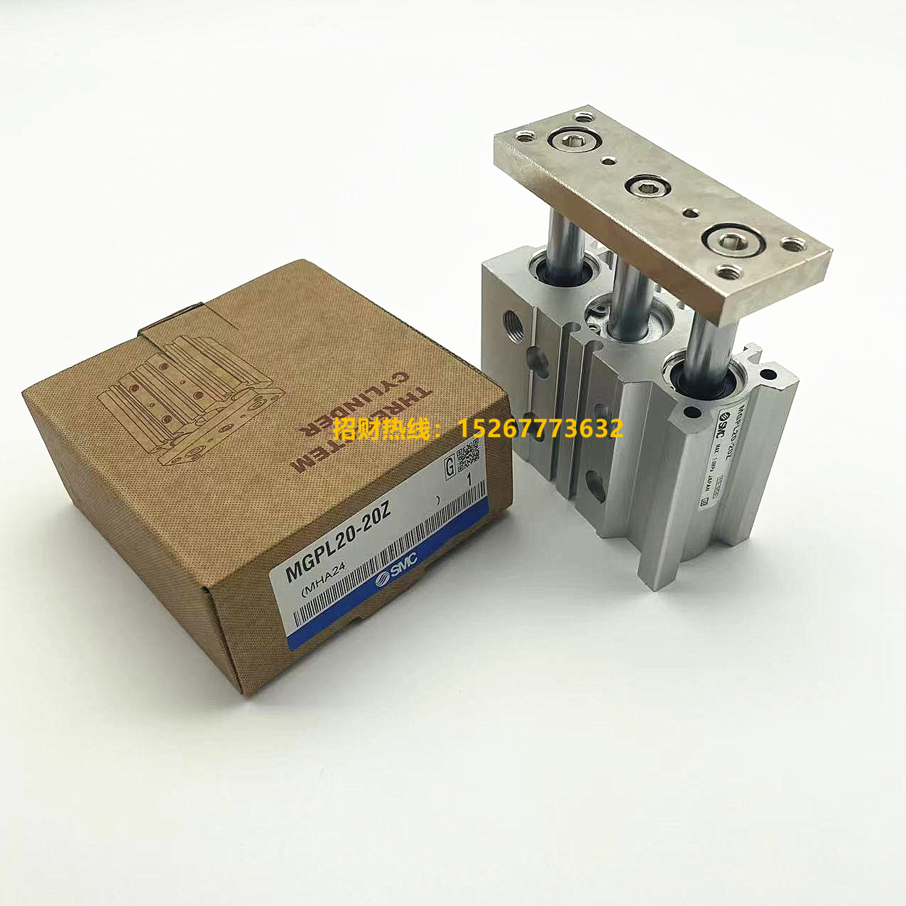 SMC三轴三杆气缸MGPL16-125-150-175-200-225-250-300Z-M9NL