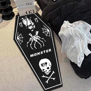 carpet Gothic decoration mat black floor bedroom Halloween