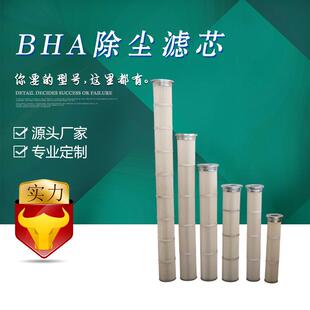 皱式 聚酯铁盖BHA除尘滤芯 聚酯纤维除尘滤筒 厂家直销 宇恒国产