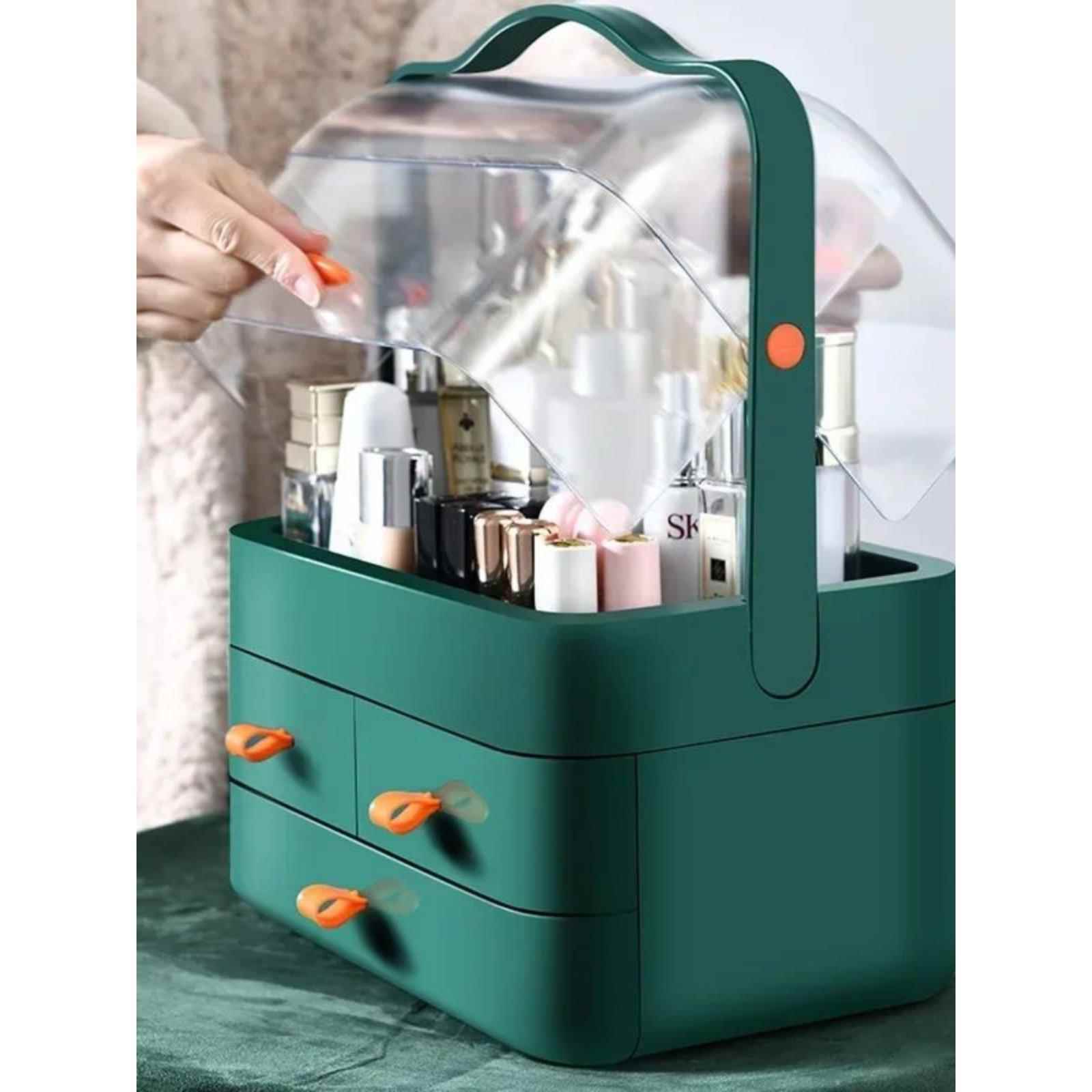 Large capacity cosmetic storage box, desktop light luxury st