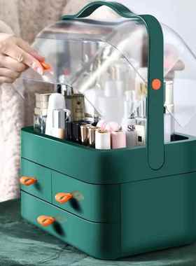 Large capacity cosmetic storage box, desktop light luxury st