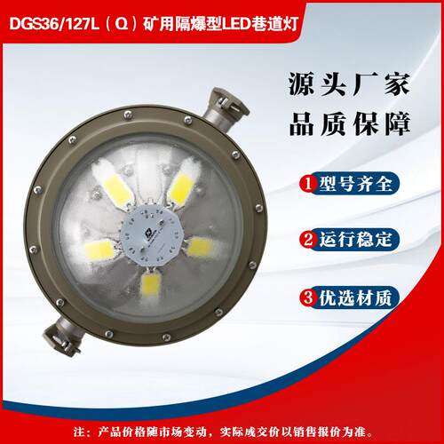 矿用隔爆型LED巷道灯DG836/127L（Q）井下本安型LED 应急灯