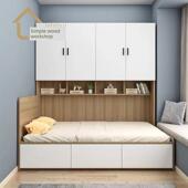 榻榻米床 综合储物衣柜 定制小型气压储物床 儿童榻榻米床柜