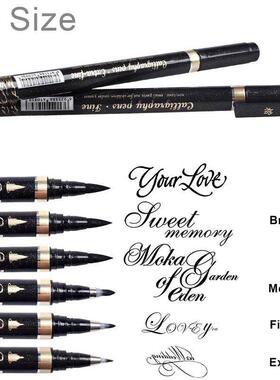 Calligraphy Pen - Reastar 6 Pcs Black Brush Marker Pen Hand