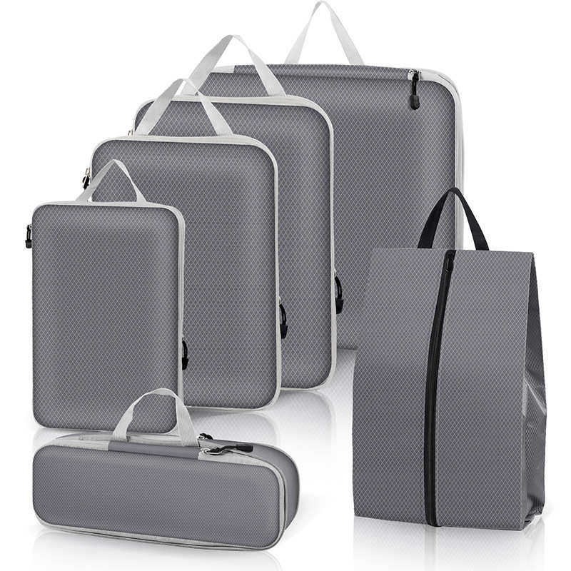 新款现货压缩收纳包套装防水手提可折叠旅行六件收纳整理包,收纳整理,其他收纳袋,淘宝优惠券,粉丝福利购,淘宝优惠卷