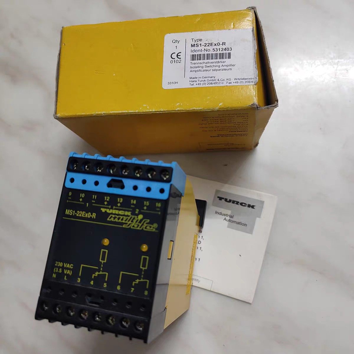 德国TURCK图尔克MS1-22 12Ex0-R T安全继电