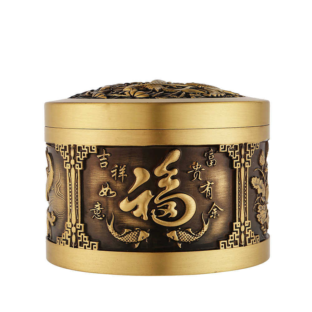 储批发防潮带米缸复古厂家礼品客厅防湿盖摆件中式物鱼茶叶罐富贵,家居饰品,装饰摆件,淘宝优惠券,粉丝福利购,淘宝优惠卷