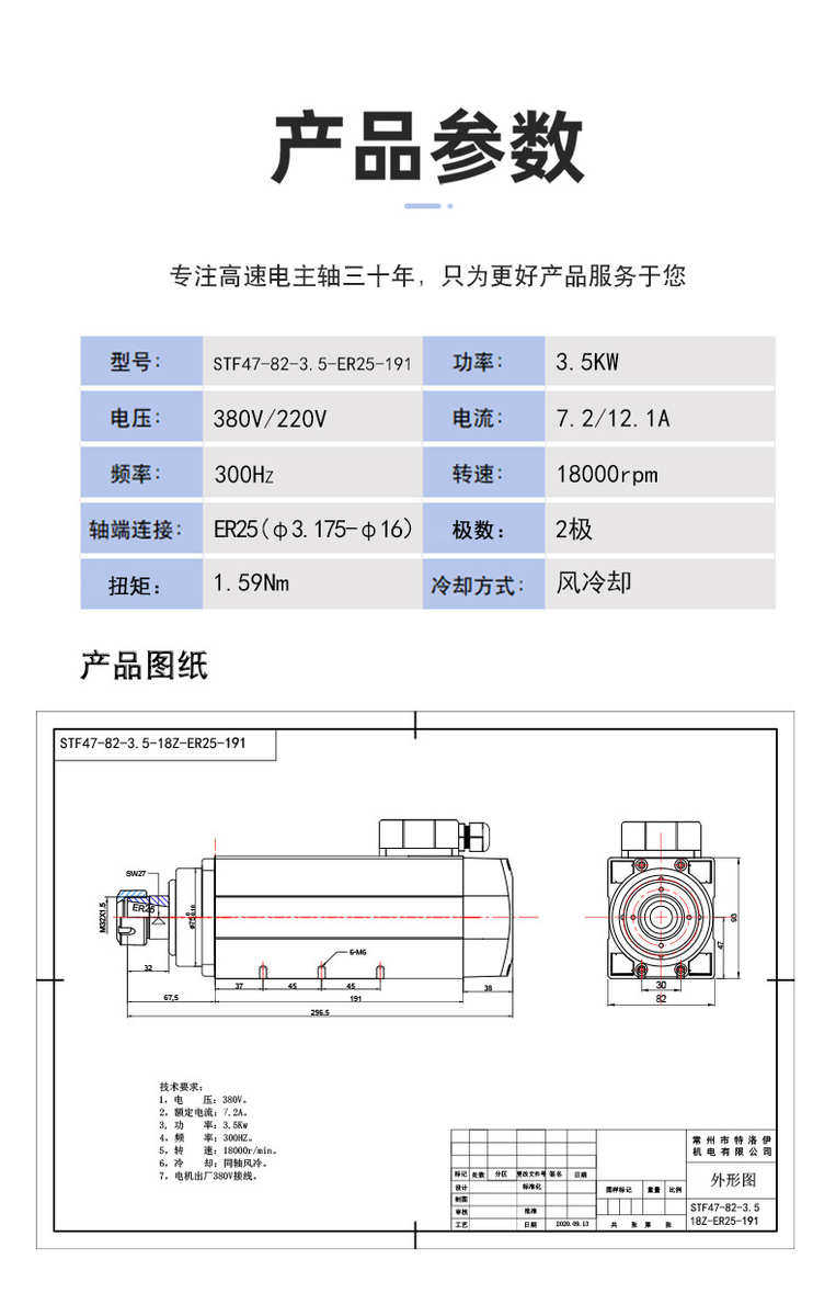 Шпиндель None 3.5KW ER25