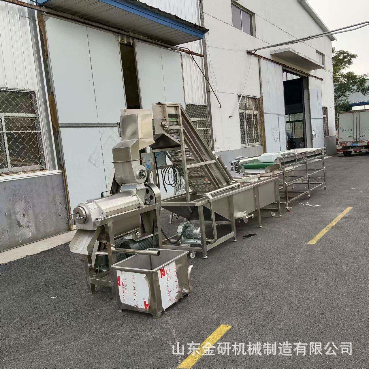 商用大型水果榨汁机橘子石榴菠菜榨汁设备工业型果蔬汁压榨机