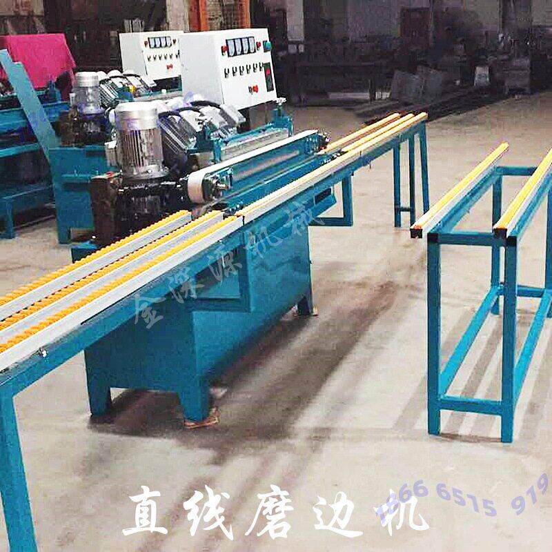 石材复合瓷砖贴背景墙金刚门玻璃钢化玻璃卧式磨边机修边机倒角机