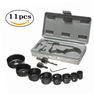 厂家直销木工开孔器19-64mm套装电钻打孔石膏板筒灯工具11pcs孔锯