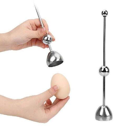 HILIFE Kitchen Gadgets Egg Tools Egg Knocker Opener Boiled