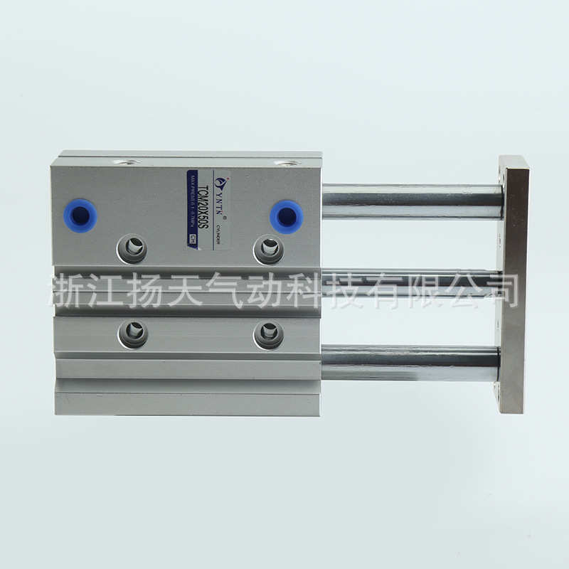 三轴三杆气缸TCM20X20/30/40/50/75/100/125S带磁薄型气动气缸