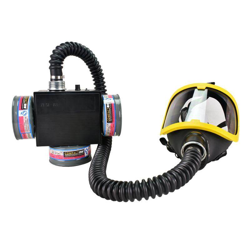 动力送风过滤式呼吸器电动过滤防护半面罩套长管强制送风呼吸器