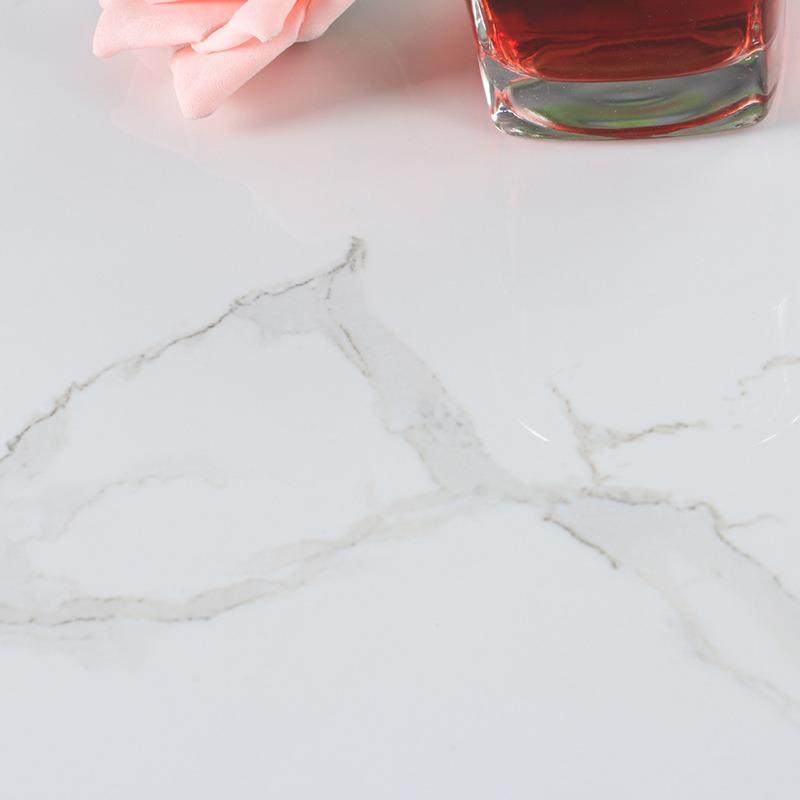 新款直销客厅爵士白仿大理石瓷砖800x800地板砖600x600白色全抛釉