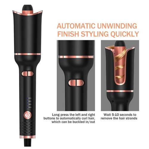自动旋转陶瓷卷发器 家用插电式三段调温造型工具 干湿两用旅行卷