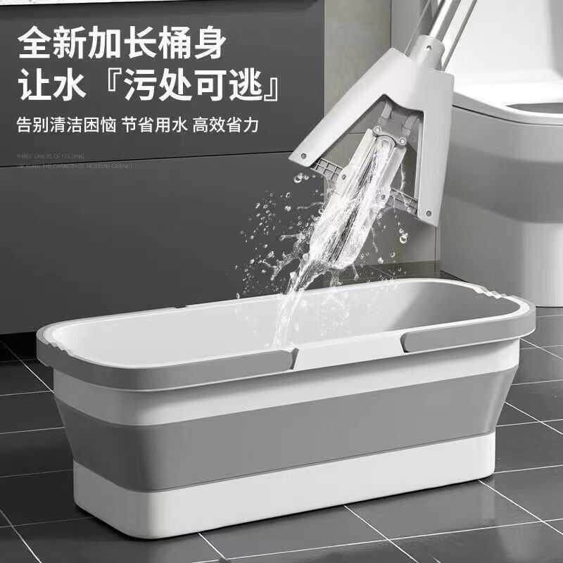 免手洗拖把折叠桶方形加厚加大水桶家用拖布桶洗车涮地板的水桶