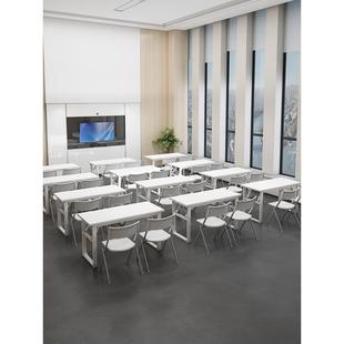 简易长方形办公桌会议长条培训桌长桌餐桌简约课桌椅组合学习桌子