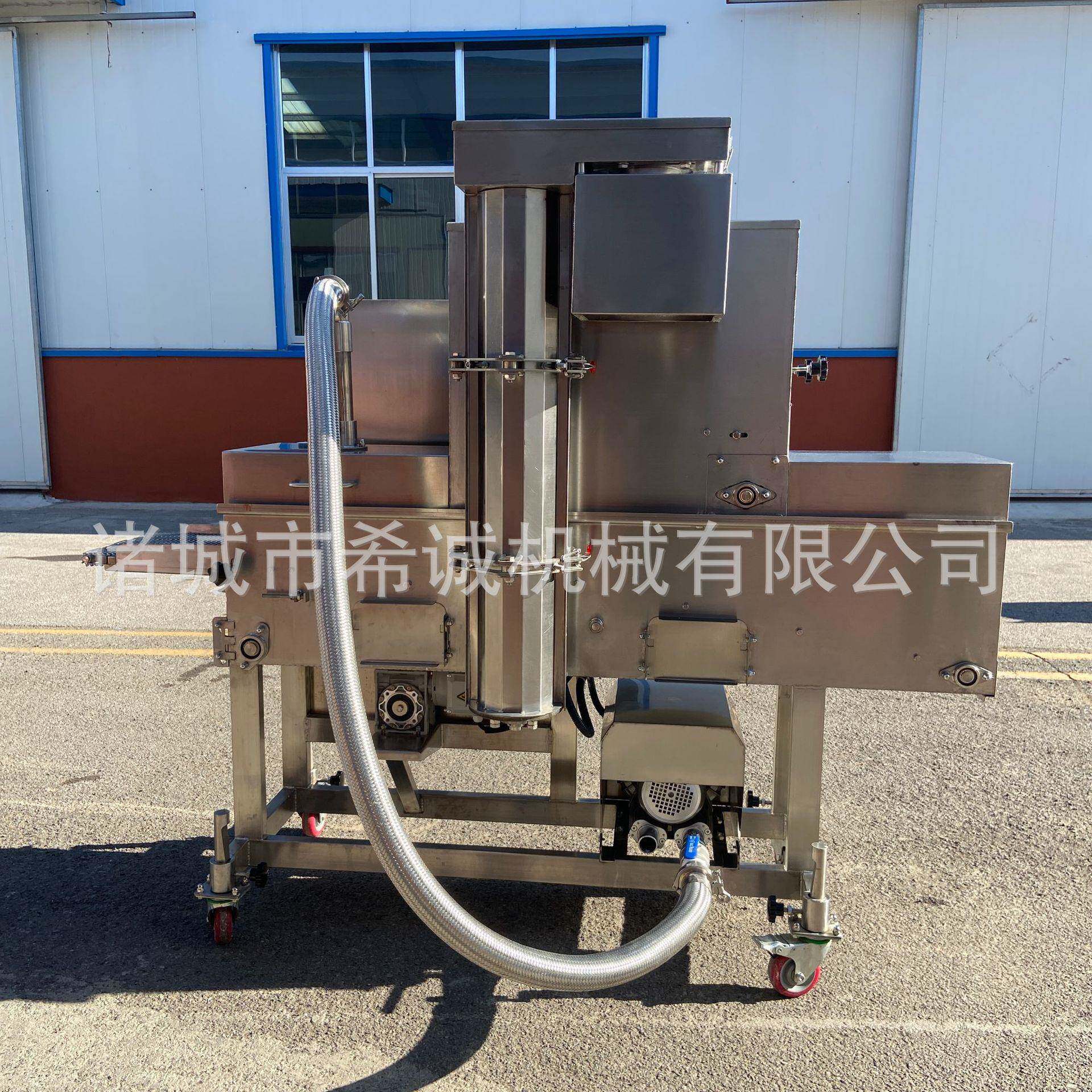 全自动黄花鱼裹粉机商用巴沙鱼上粉机裹粉油炸流水线设备厂家直销