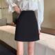 半身裙女春夏黑色西装 短裙垂顺免熨烫高腰显瘦裙子A字裙百搭0206r
