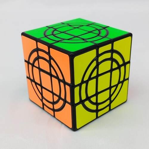 魔方吧 双环魔中魔魔方双圈疯狂三阶Double Crazy Cube多重魔中魔