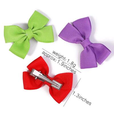 5/15/20Pcs/Set Solid Hairpins for Baby Grosgrain Ribbon Bows