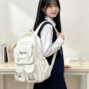 书包初中女生韩系2026新款小学生五年级初中生初一学院风双肩背包