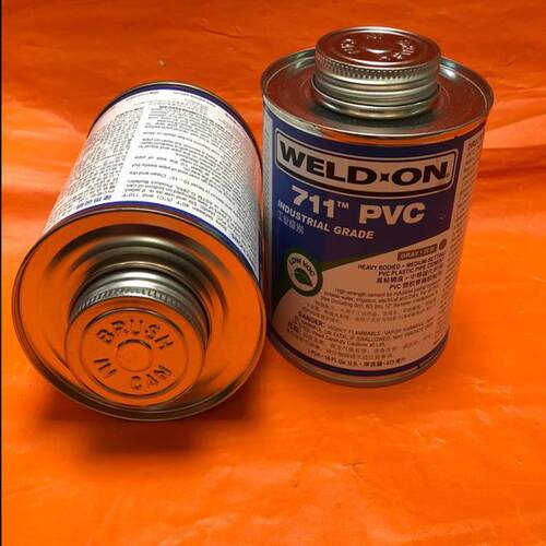 IPS WELD-ON PVC711胶水 PVC管胶粘剂 灰色胶水 快干胶水946ML/桶