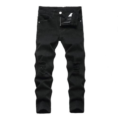 Black jeans, long stretch straight leg jeans, trendy