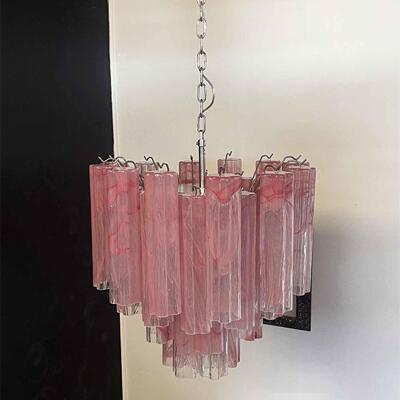 法式穆诺拉吊灯客轻奢美式复古卧室731厅复式楼高级感彩色玻璃吊