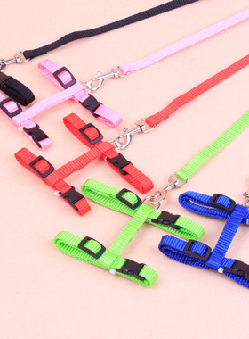 卡通印花牵引绳猫咪牵引绳宠物胸背带猫猫牵引绳源头工厂支持代发