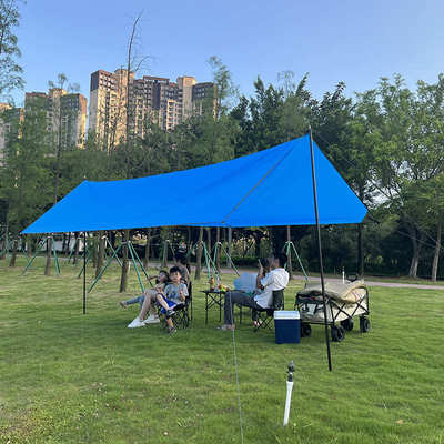 户外蚊帐露营帐篷防风避雨幕布室外可折叠婚礼活动幕布露天天幕