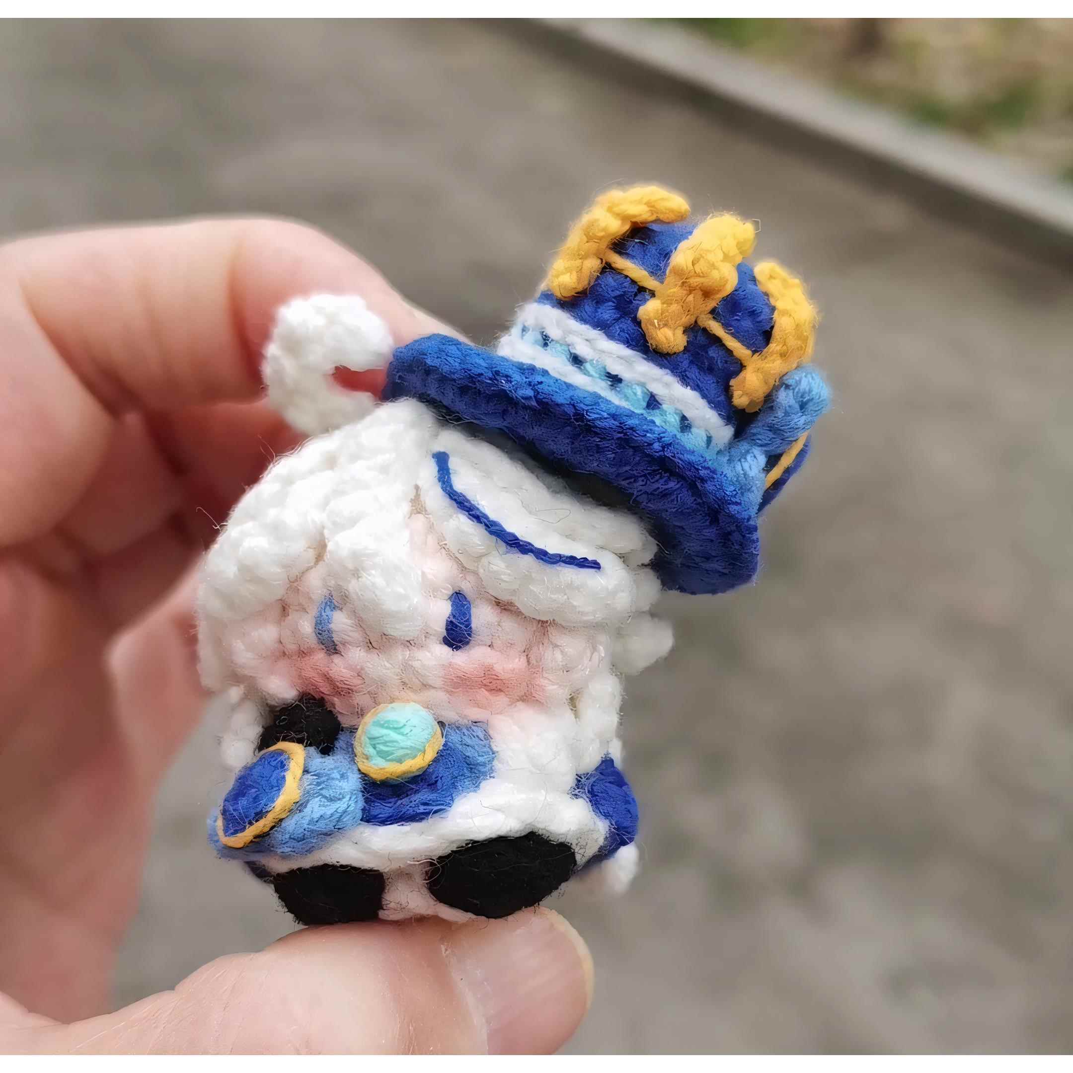 成品芙宁娜纯手工钩织玩偶书包挂件手机钥匙扣生日礼物原神周边