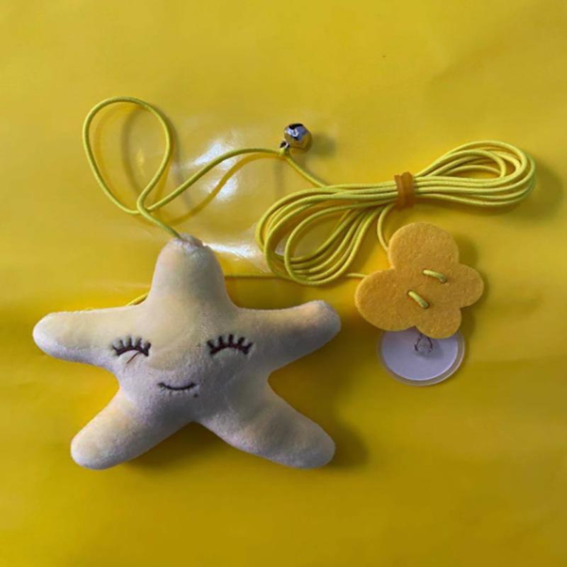 猫玩具自嗨解闷荡秋千挂门悬挂弹力羽毛逗猫棒铃铛小老鼠猫咪用品